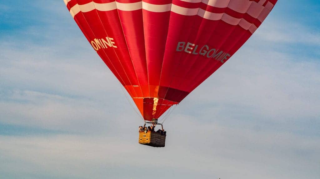 vol en montgolfière en Brabant Wallon