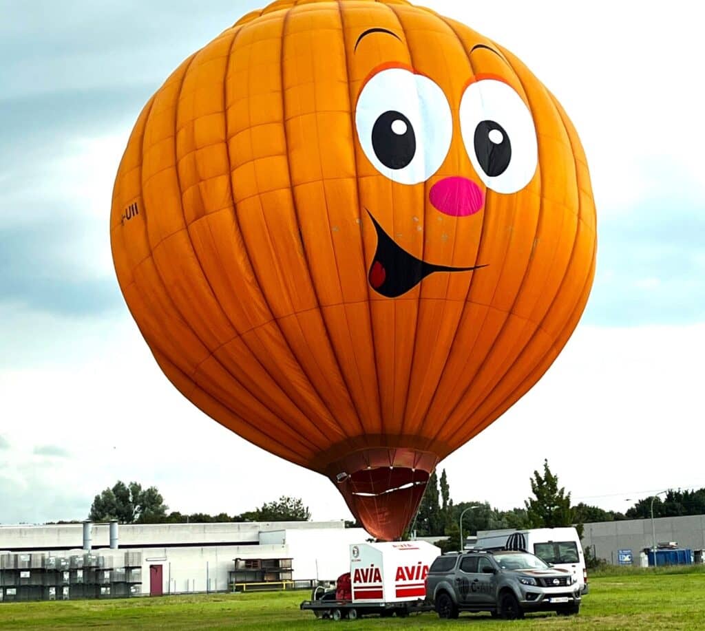 smiley luchtballon