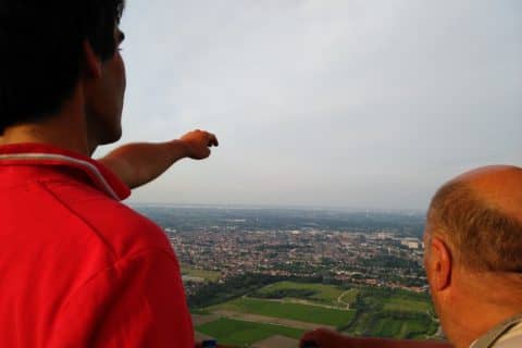 balloon flight over Ghent